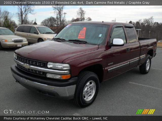 2002 Chevrolet Silverado 1500 LT Extended Cab 4x4 in Dark Carmine Red Metallic