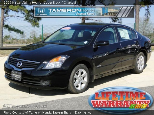 2009 Nissan Altima Hybrid in Super Black
