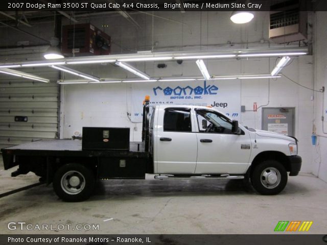 2007 Dodge Ram 3500 ST Quad Cab 4x4 Chassis in Bright White