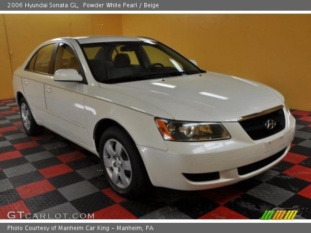 2006 Hyundai Sonata GL in Powder White Pearl