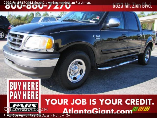 2002 Ford F150 XLT SuperCrew in Black