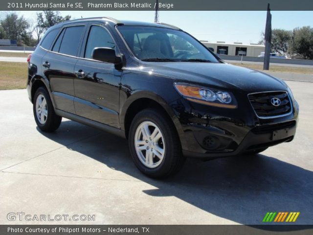 2011 Hyundai Santa Fe SE in Phantom Black Metallic