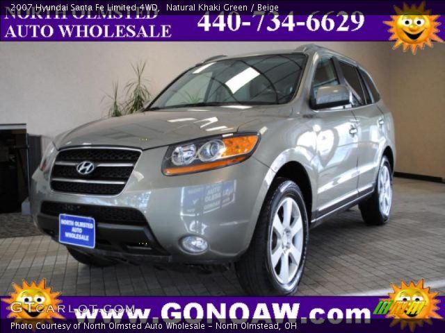 2007 Hyundai Santa Fe Limited 4WD in Natural Khaki Green