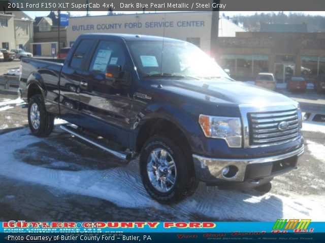 2011 Ford F150 XLT SuperCab 4x4 in Dark Blue Pearl Metallic