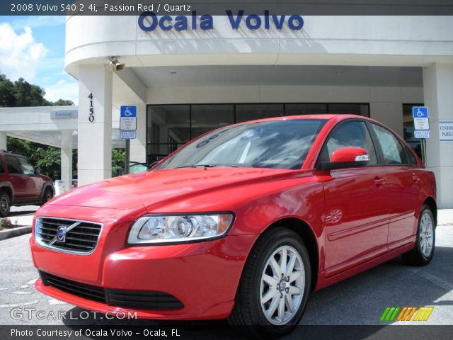 2008 Volvo S40 2.4i in Passion Red