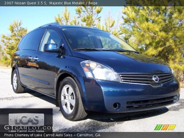 2007 Nissan Quest 3.5 S in Majestic Blue Metallic