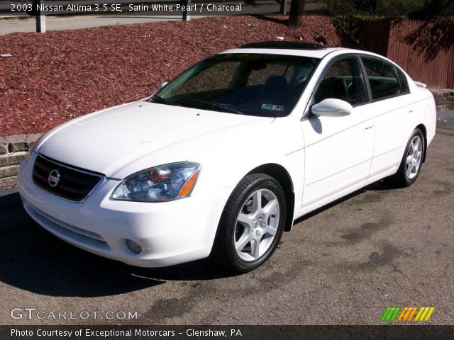 2003 Nissan Altima 3.5 SE in Satin White Pearl