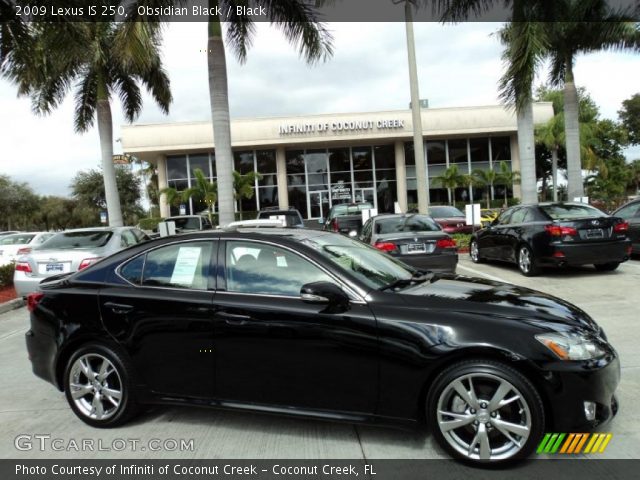 2009 Lexus IS 250 in Obsidian Black