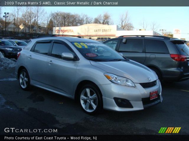 2009 Toyota Matrix S AWD in Classic Silver Metallic