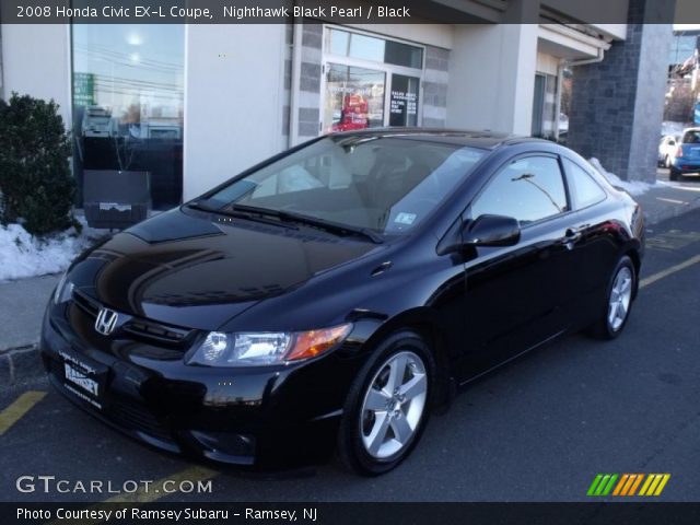2008 Honda Civic EX-L Coupe in Nighthawk Black Pearl