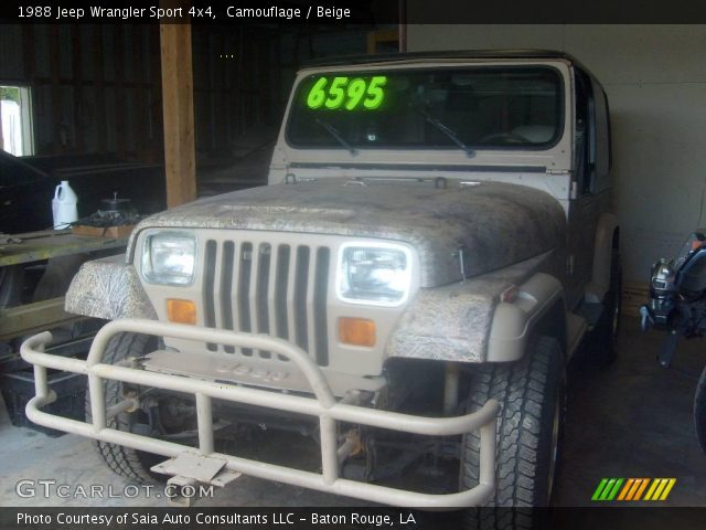 1988 Jeep Wrangler Sport 4x4 in Camouflage