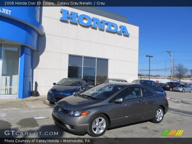 2008 Honda Civic EX Coupe in Galaxy Gray Metallic