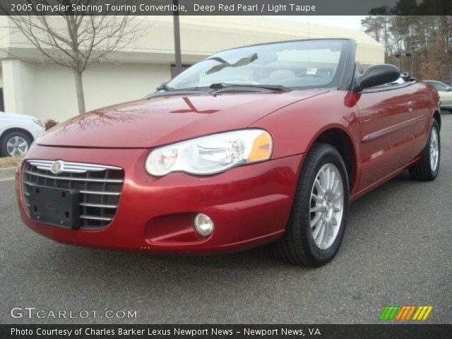 2005 Chrysler Sebring Touring Convertible in Deep Red Pearl