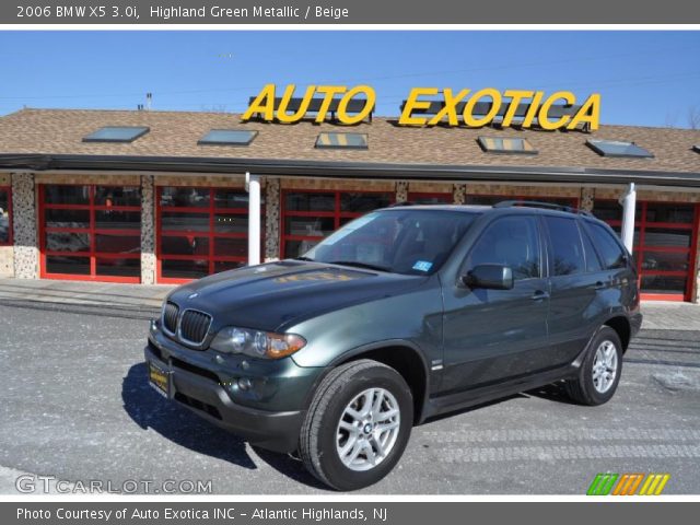 2006 BMW X5 3.0i in Highland Green Metallic