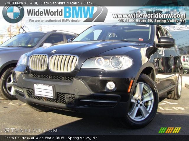 2008 BMW X5 4.8i in Black Sapphire Metallic