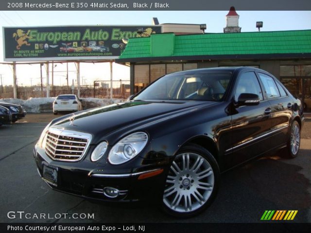 2008 Mercedes-Benz E 350 4Matic Sedan in Black