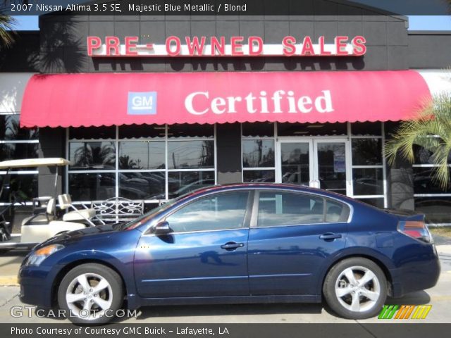2007 Nissan Altima 3.5 SE in Majestic Blue Metallic