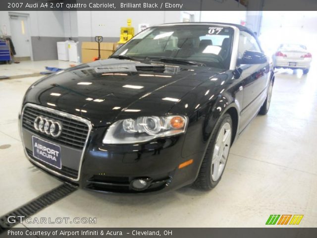 2007 Audi A4 2.0T quattro Cabriolet in Brilliant Black
