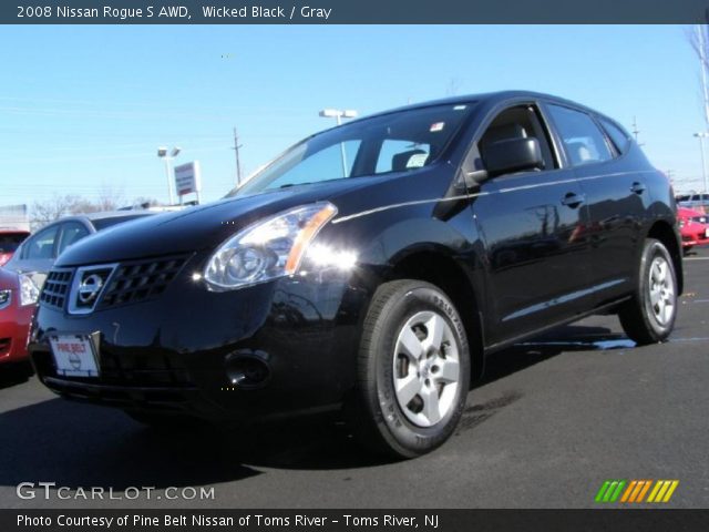 2008 Nissan Rogue S AWD in Wicked Black