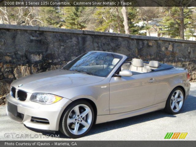 2008 BMW 1 Series 135i Convertible in Cashmere Silver Metallic