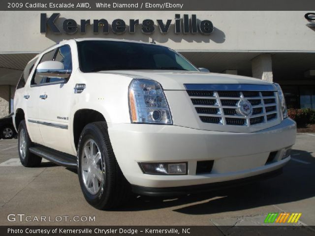 2009 Cadillac Escalade AWD in White Diamond