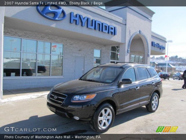 2007 Hyundai Santa Fe Limited 4WD in Ebony Black