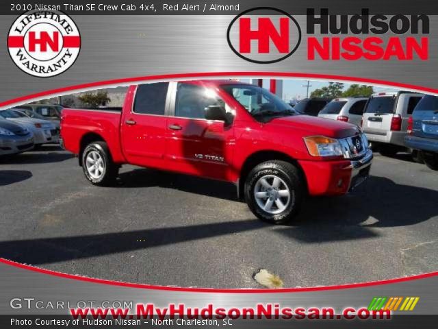 2010 Nissan Titan SE Crew Cab 4x4 in Red Alert