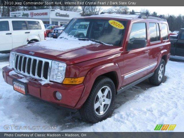 2010 Jeep Commander Sport 4x4 in Inferno Red Crystal Pearl