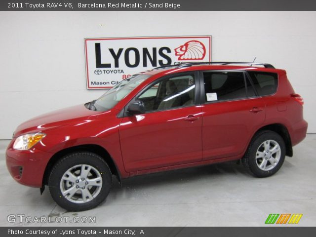 2011 Toyota RAV4 V6 in Barcelona Red Metallic