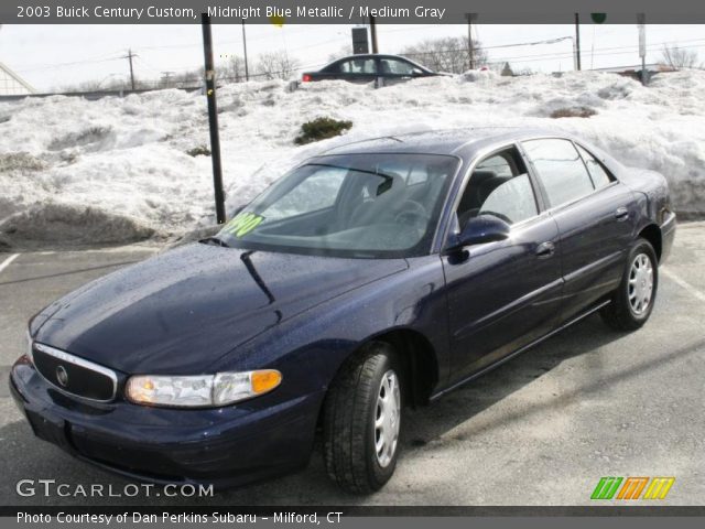 2003 Buick Century Custom in Midnight Blue Metallic