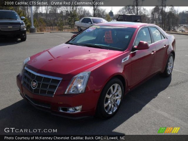 2008 Cadillac CTS Sedan in Crystal Red