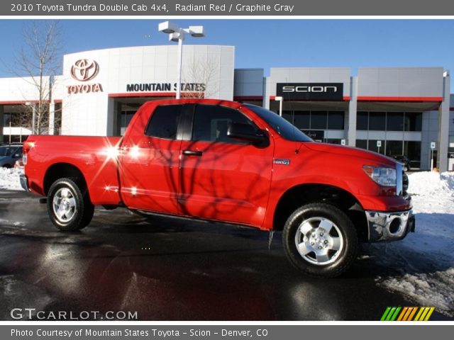 2010 Toyota Tundra Double Cab 4x4 in Radiant Red