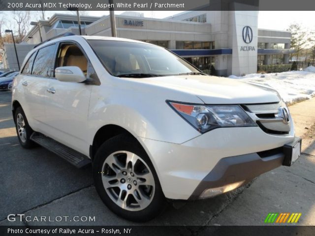 2008 Acura MDX Technology in Aspen White Pearl