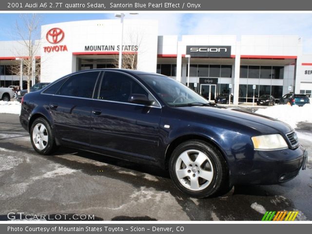 2001 Audi A6 2.7T quattro Sedan in Santorin Blue Pearl Effect