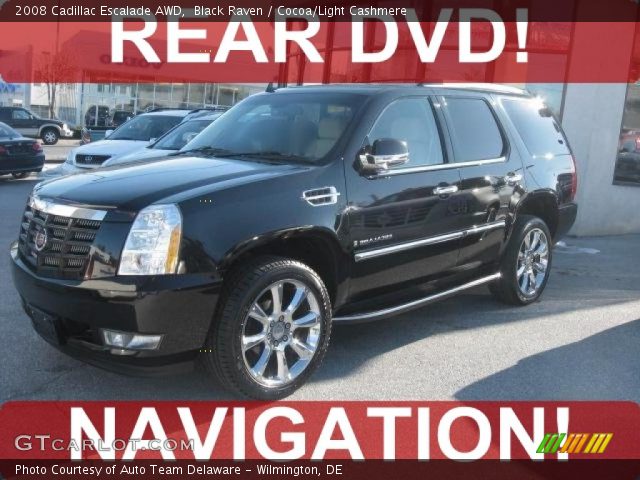 2008 Cadillac Escalade AWD in Black Raven