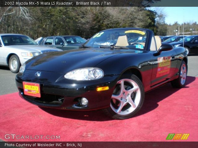 2002 Mazda MX-5 Miata LS Roadster in Brilliant Black