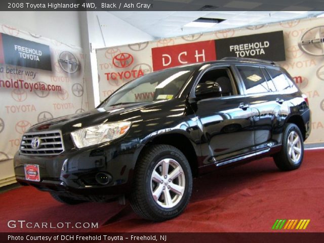 2008 Toyota Highlander 4WD in Black