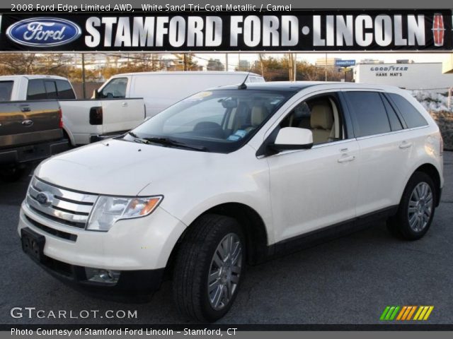 2008 Ford Edge Limited AWD in White Sand Tri-Coat Metallic