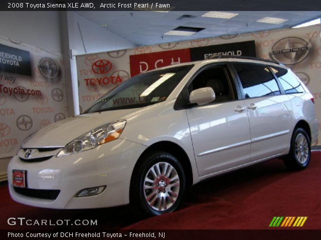 2008 Toyota Sienna XLE AWD in Arctic Frost Pearl