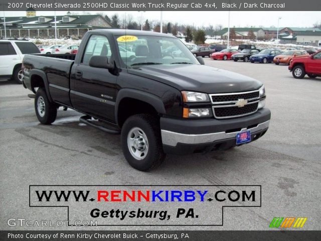 2007 Chevrolet Silverado 2500HD Classic Work Truck Regular Cab 4x4 in Black