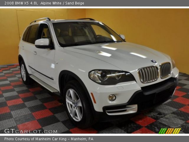 2008 BMW X5 4.8i in Alpine White