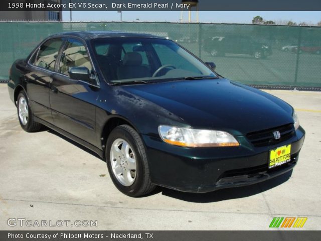1998 Honda Accord EX V6 Sedan in Dark Emerald Pearl