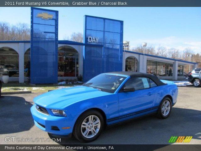 2011 Ford Mustang V6 Convertible in Grabber Blue