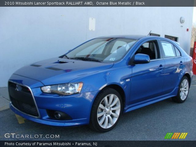 2010 Mitsubishi Lancer Sportback RALLIART AWD in Octane Blue Metallic