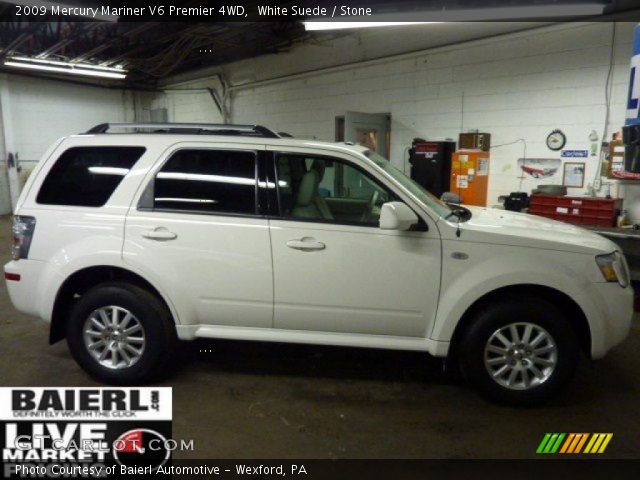 2009 Mercury Mariner V6 Premier 4WD in White Suede
