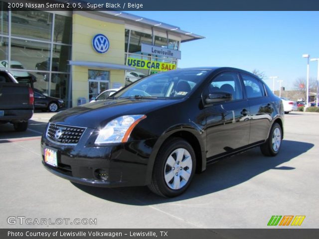 2009 Nissan Sentra 2.0 S in Super Black