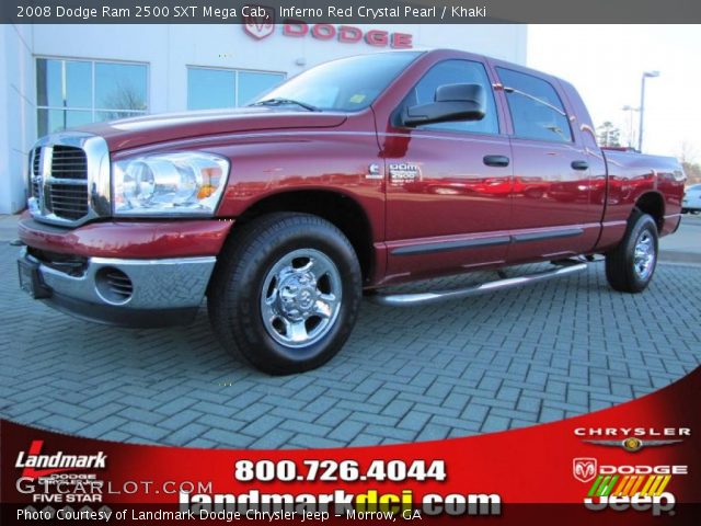 2008 Dodge Ram 2500 SXT Mega Cab in Inferno Red Crystal Pearl
