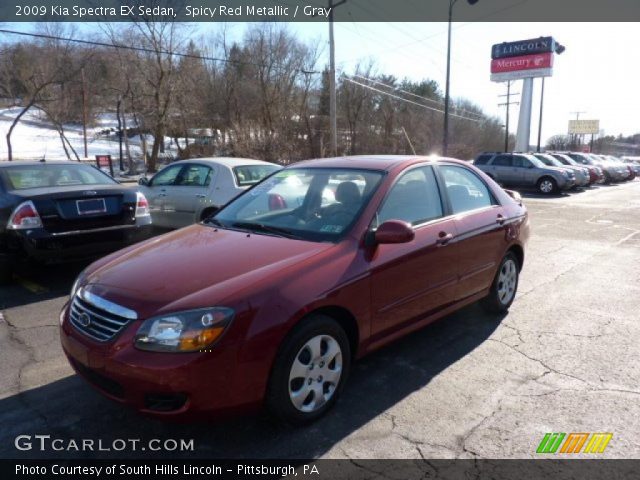 2009 Kia Spectra EX Sedan in Spicy Red Metallic