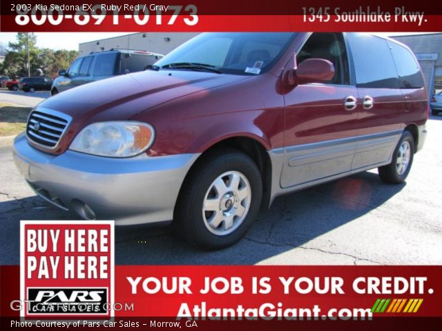 2003 Kia Sedona EX in Ruby Red