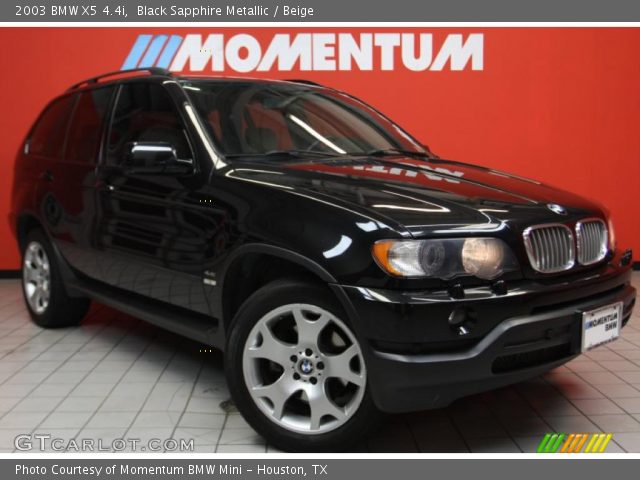 2003 BMW X5 4.4i in Black Sapphire Metallic